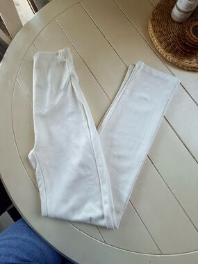 LESET Cream High-Waist Leggings